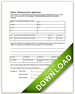 Tuition Reimbursement Application Form